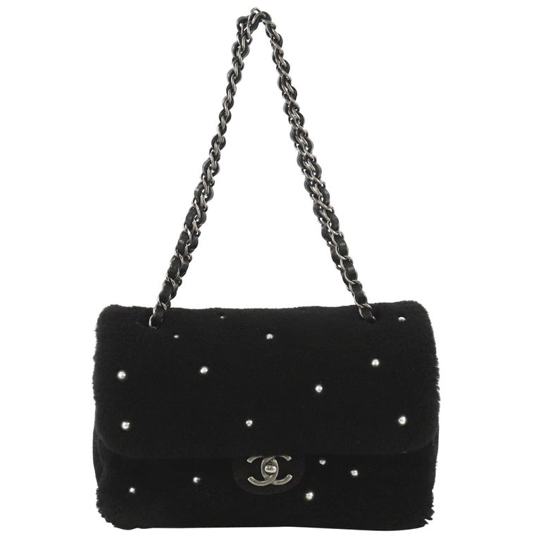 Chanel Faux Pearl-Embellished Rectangular Mini Flap Bag - Neutrals