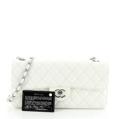 Chanel CC Chain Flap Bag Quilted Caviar East West