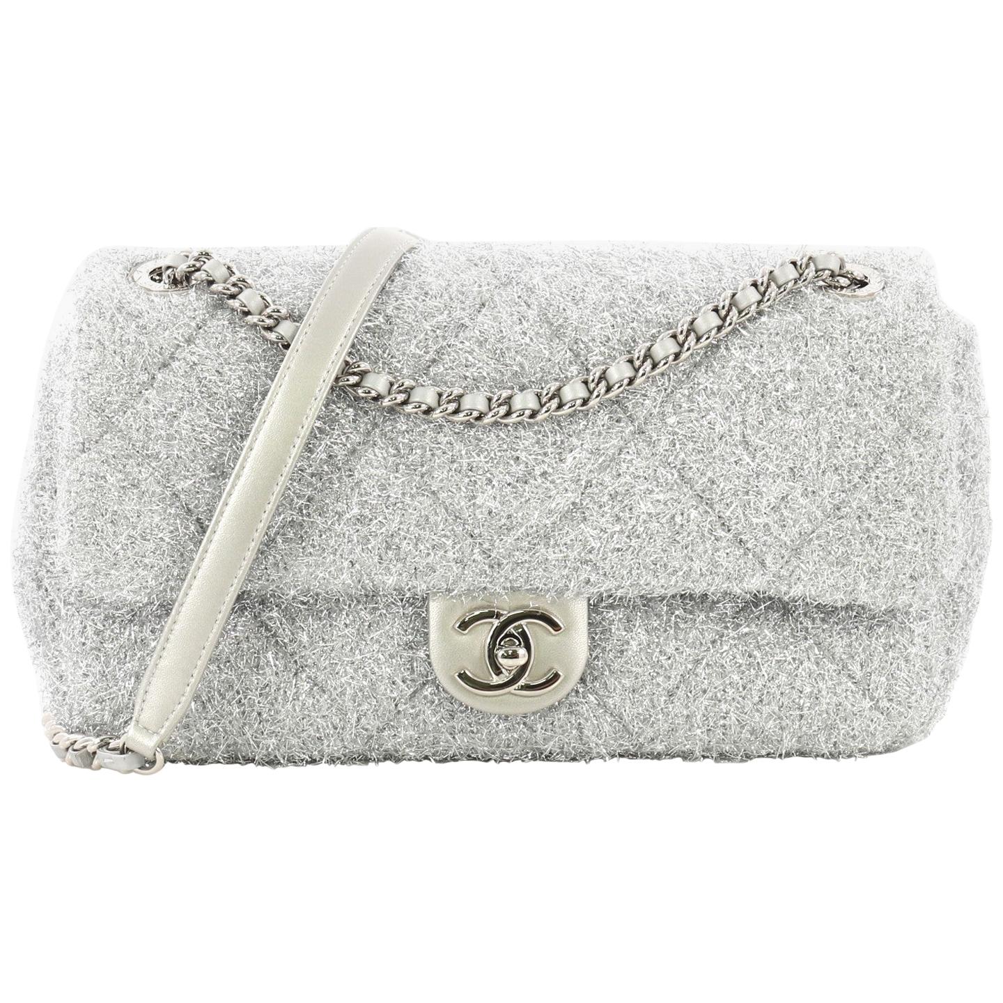 Chanel Metallic Quilted Ice Cube On The Rocks Flap Bag
