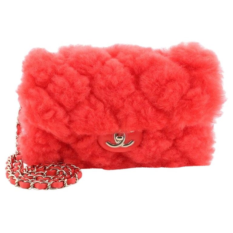 Chanel Chic Knit Flap Bag Sheepskin and Wool Mini
