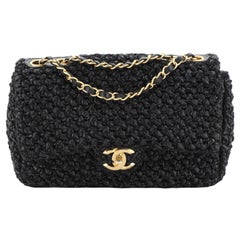 Chanel CC Chain Flap Bag Raffia Medium 
