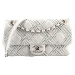 Chanel CC Chain Flap Bag Woven Lambskin Medium