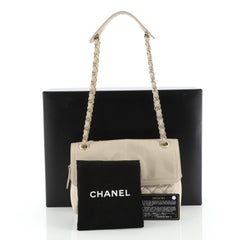 Chanel CC Chain Flap Gestepptes glasiertes Kalbsleder Medium