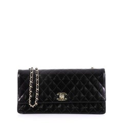 Chanel CC Chain Flap Shoulder Bag Quilted Calfskin Long