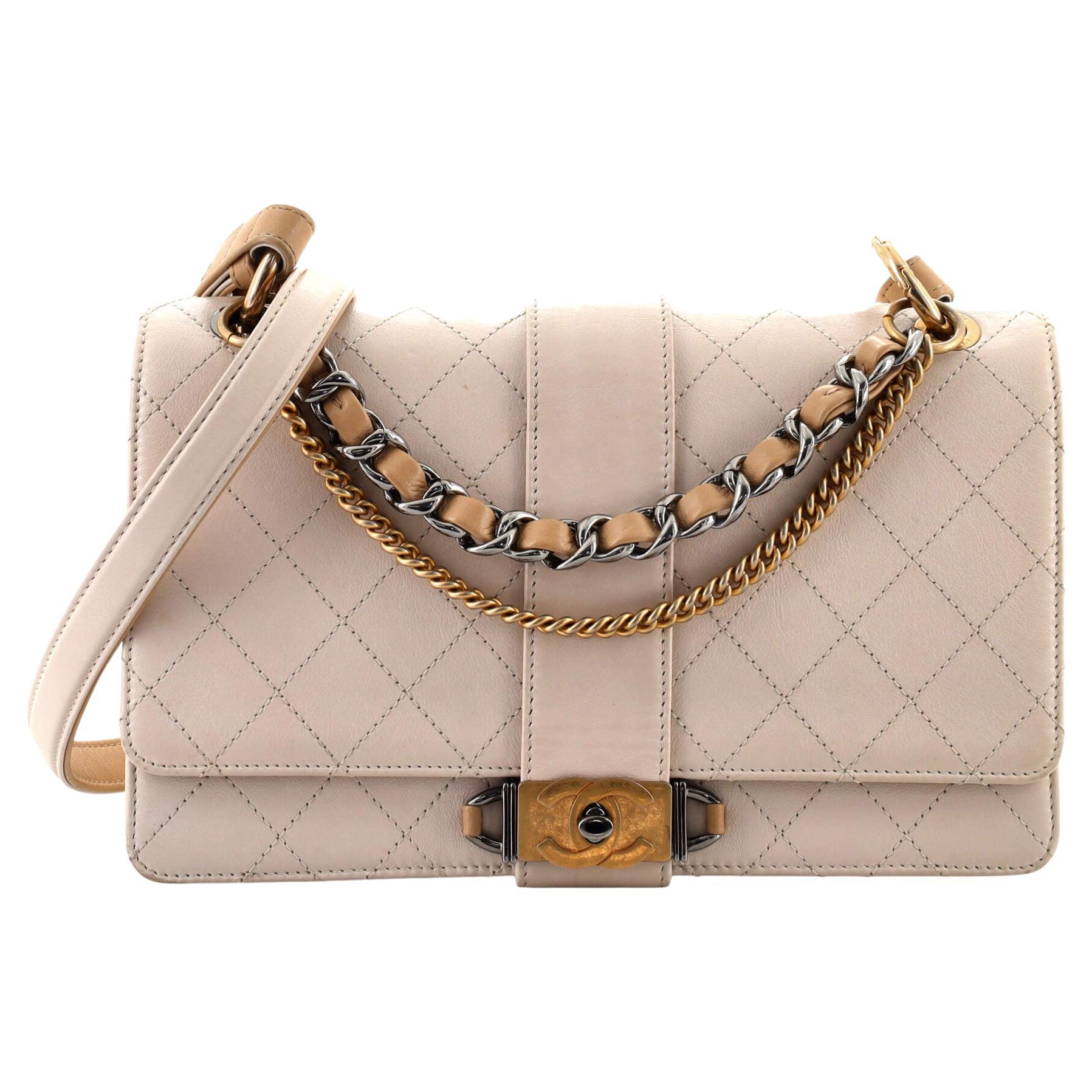 Chanel CC Chain Flap Shoulder Bag Quilted Calfskin Medium at 1stDibs