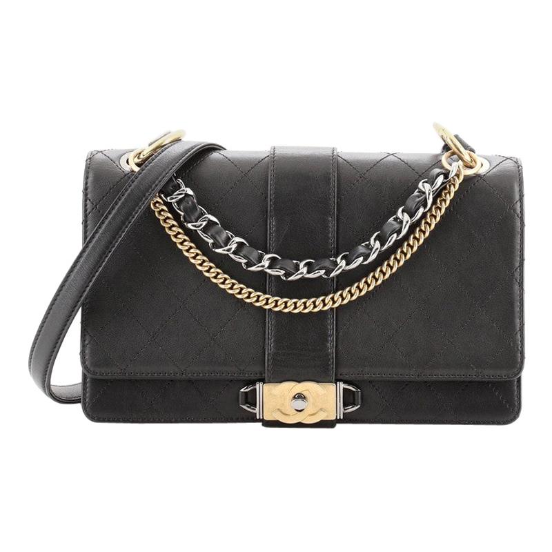 Chanel CC Chain Flap Shoulder Bag Quilted Calfskin Small