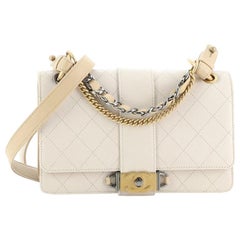 Chanel CC Chain Flap Shoulder Bag Quilted Calfskin Small