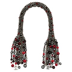 Chanel CC Chain-link Beaded Necklace