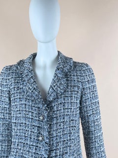 Chanel CC Chain Link Buttons Tweed Jacket