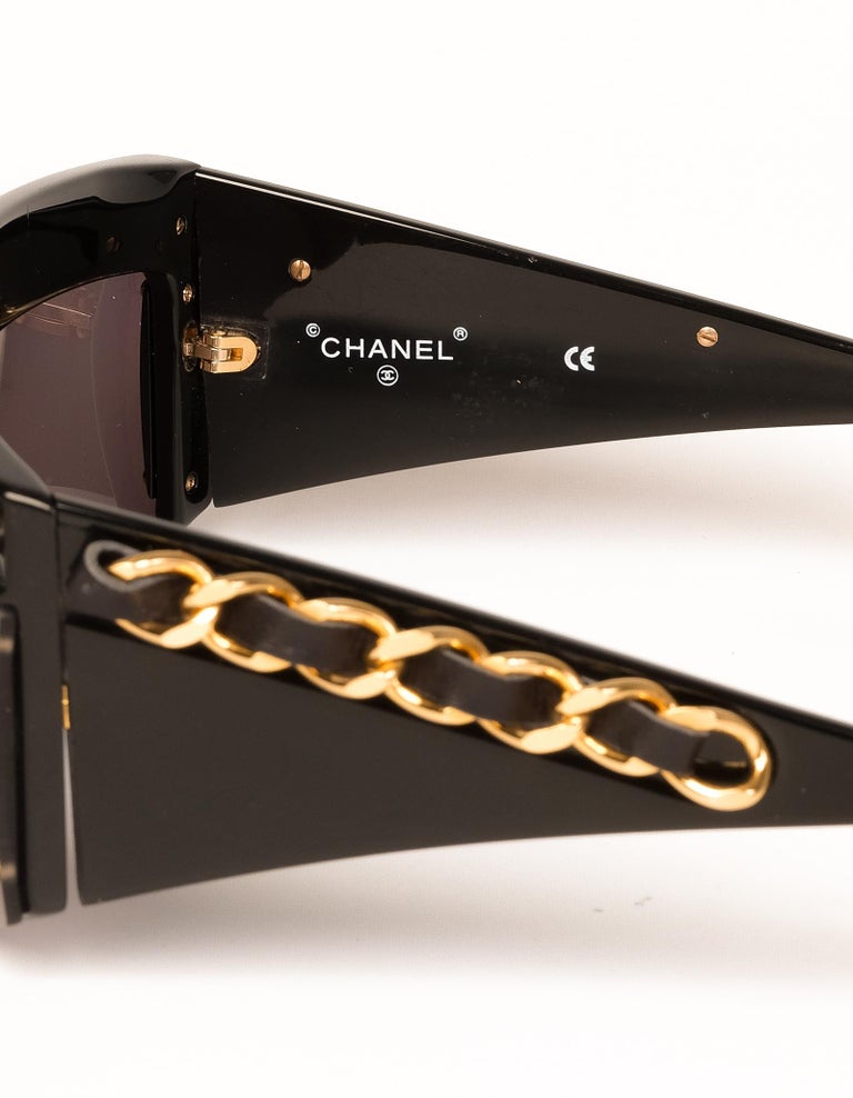 Chanel CC Chain Sunglasses 01455 For Sale at 1stDibs