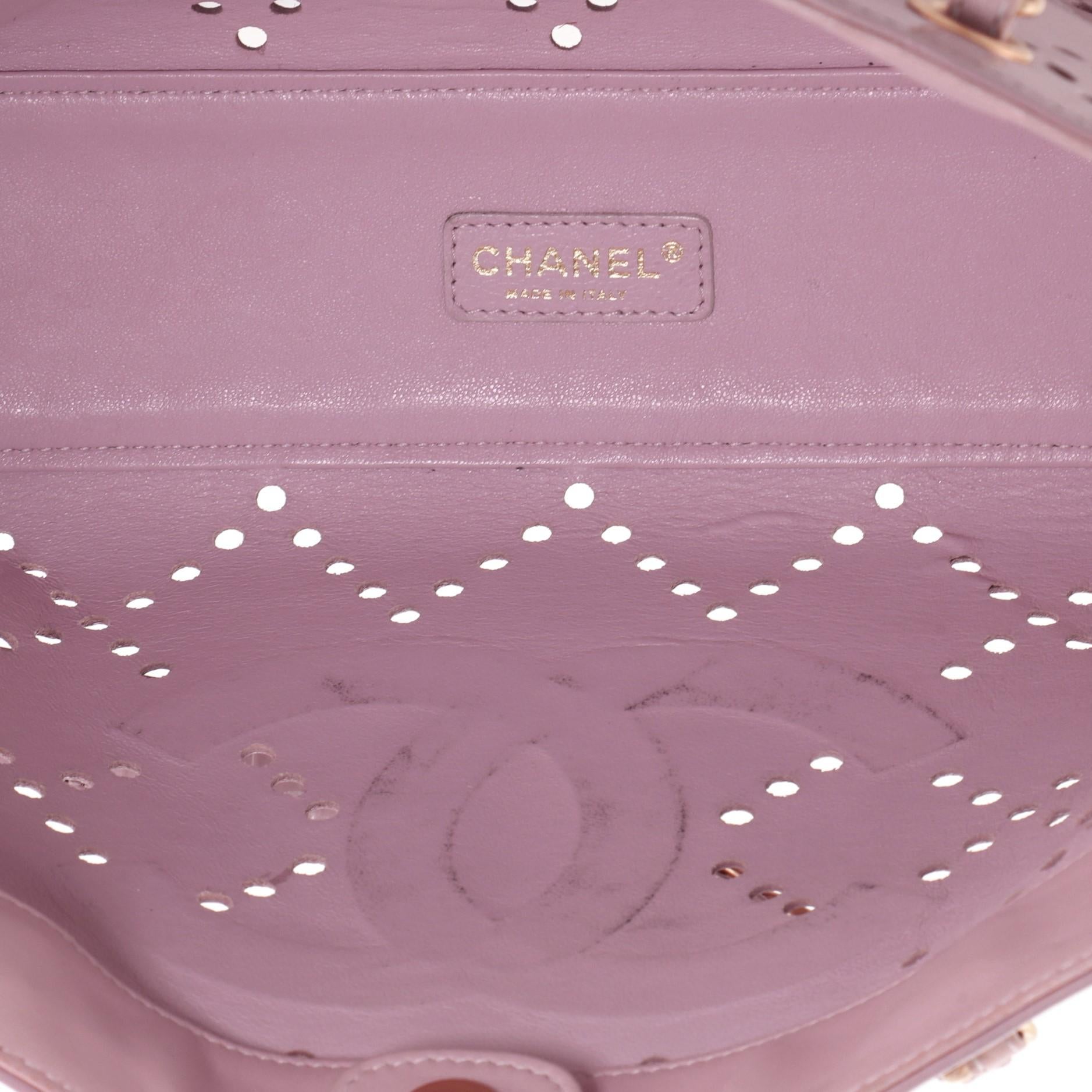 Women's or Men's Chanel CC Chain Tote Perforated Patent Medium