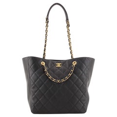 Chanel CC Chain Tote Quilted Lambskin Medium