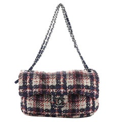 Chanel CC Chain Zip Flap Bag Vertical Quilted Printed Nylon Medium Chanel CC Chain Zip Flap Bag Vertical Quilted Printed Nylon Medium