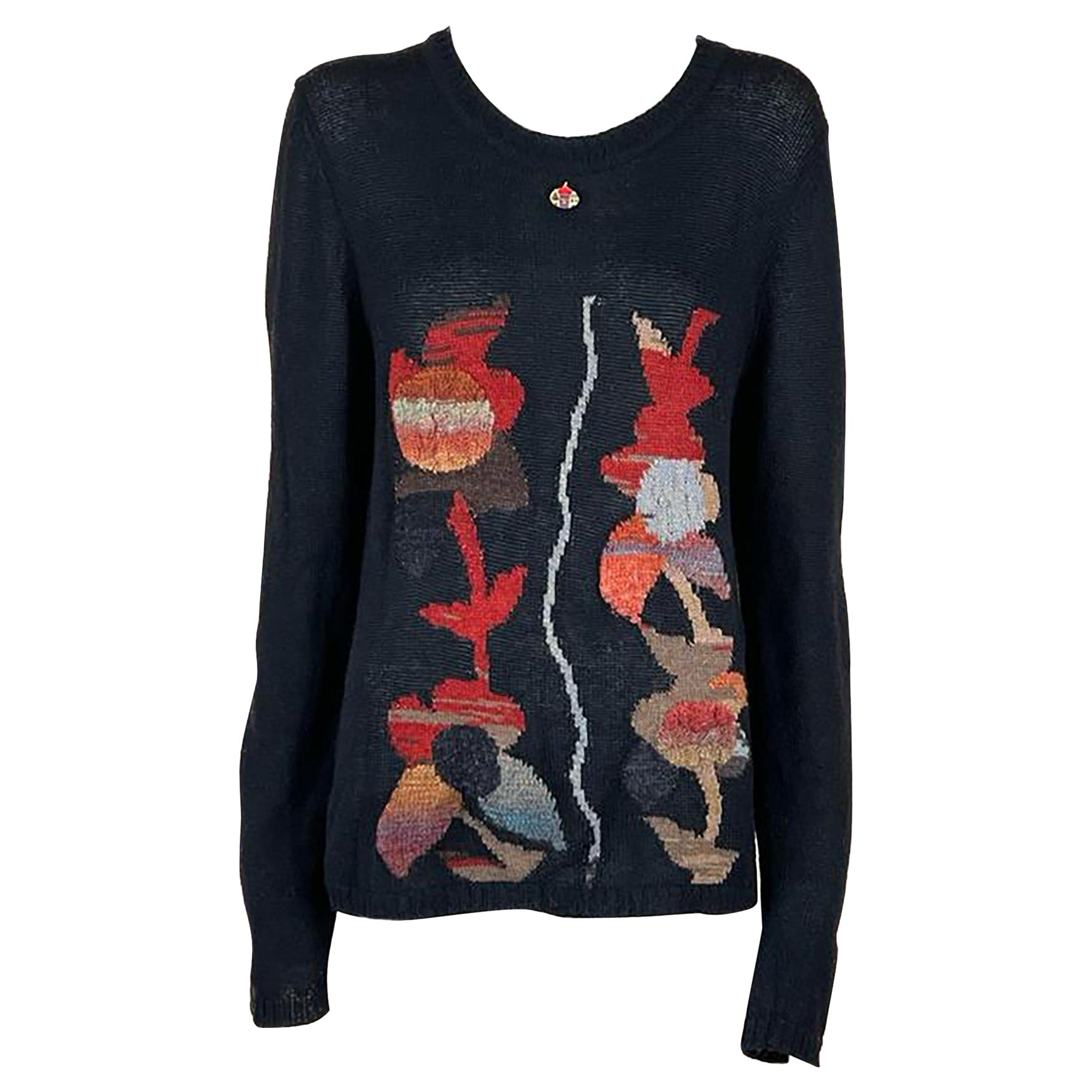 Chanel CC Charm Floral Jumper