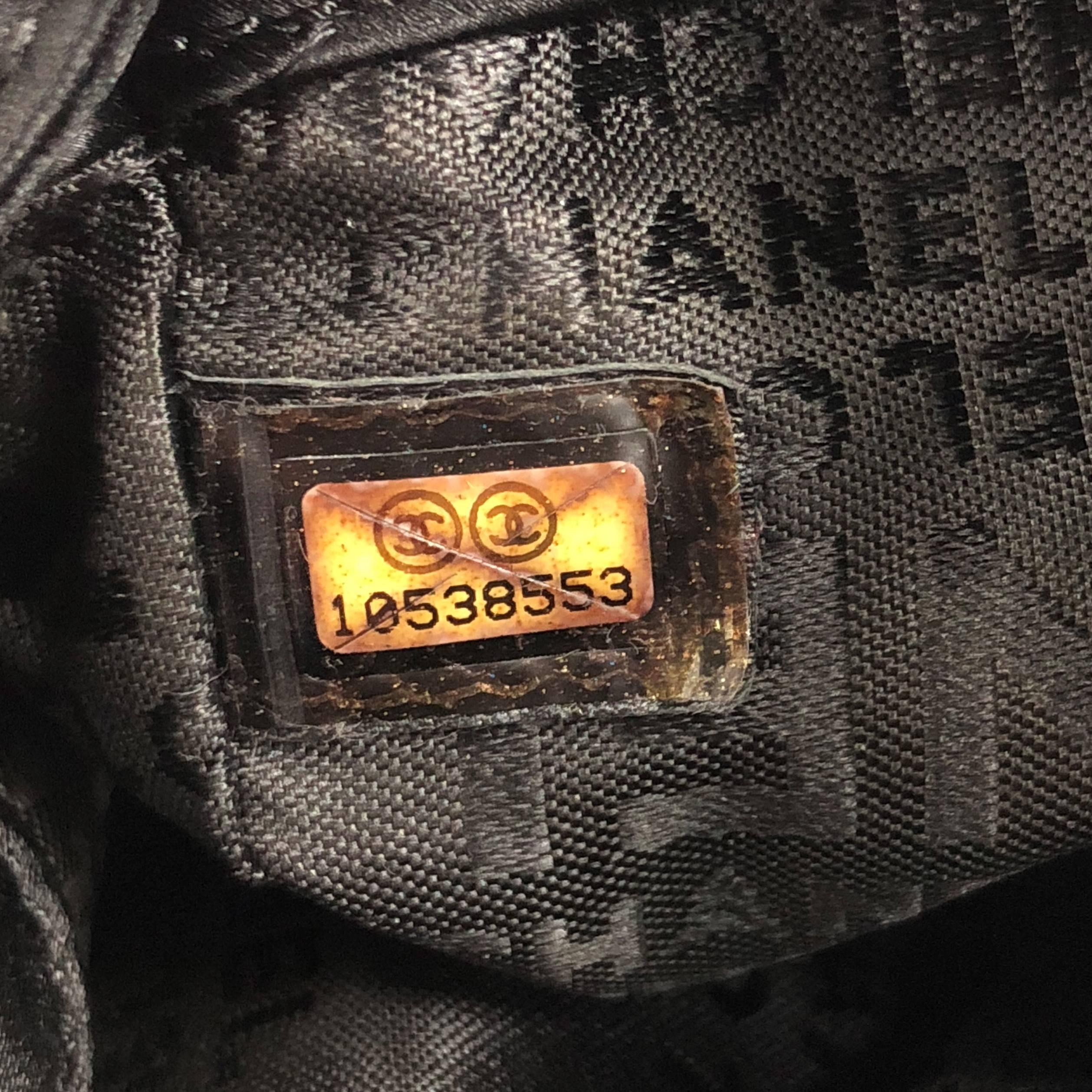 Chanel CC Charm Shoulder Bag Quilted Satin Mini 2