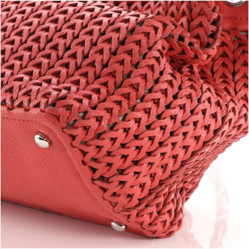 Chanel CC Charm Tote Woven Caviar Medium 1