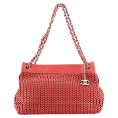 Chanel CC Charm Tote Woven Caviar Medium