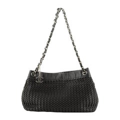 Chanel CC Charm Tote Woven Caviar Medium