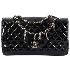 Chanel CC Charms Flap Bag Quilted Patent Medium