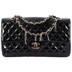 Chanel CC Charms Flap Bag Quilted Patent Medium