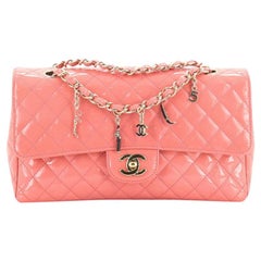 Chanel CC Charms Flap Bag Quilted Patent Medium