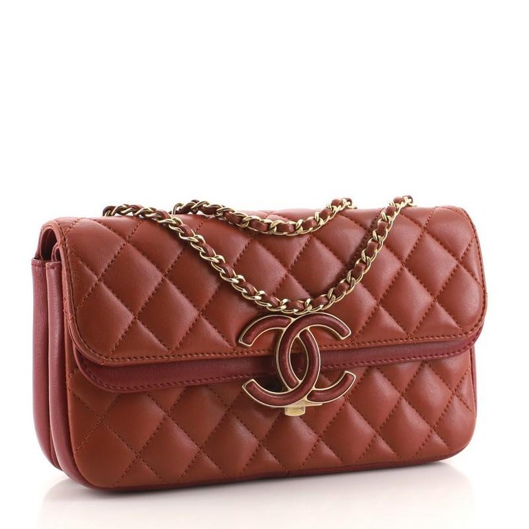 Chanel CC Chic Double Flap Bag Quilted Lambskin Small at 1stDibs  chanel  chic flap bag, chanel cc chic flap bag, chanel cc chic bag