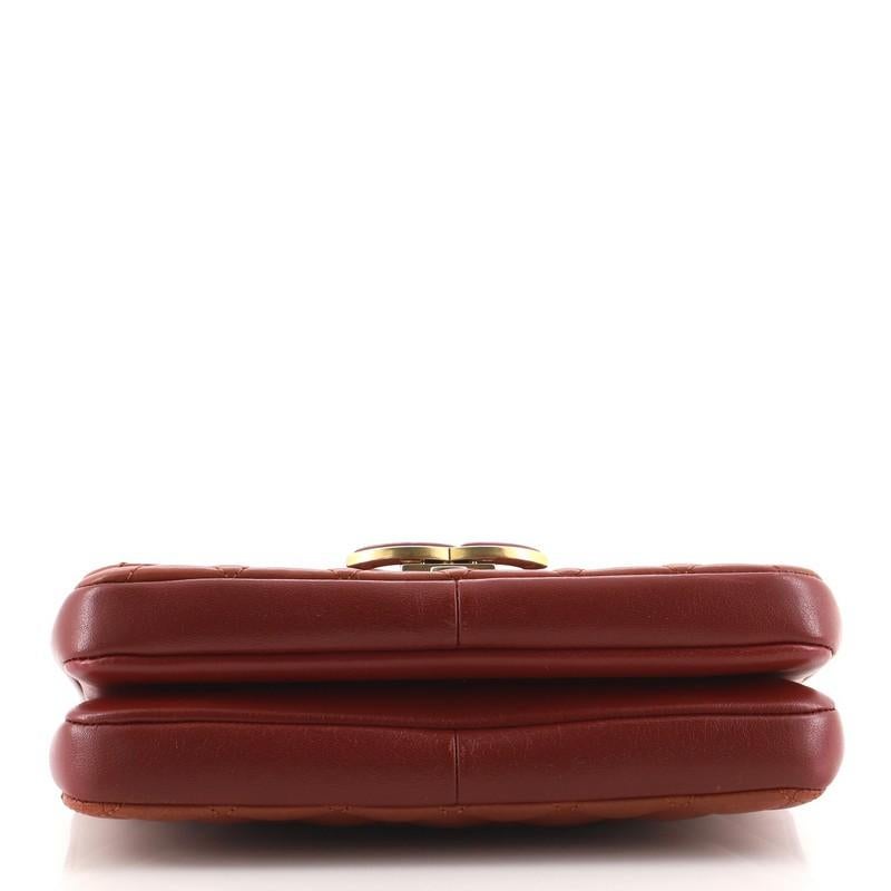 Chanel CC Chic Double Flap Bag Gestepptes Lammleder Klein im Zustand „Gut“ in NY, NY
