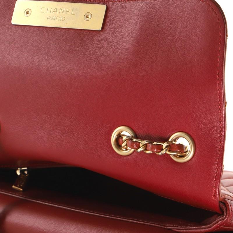 Chanel CC Chic Double Flap Bag Gestepptes Lammleder Klein 3