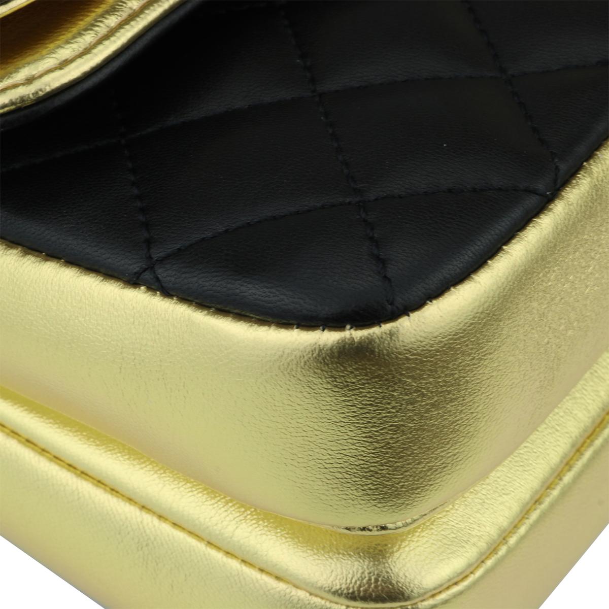 CHANEL CC Chic Flap Bag Black and Gold Lambskin with Brushed Gold Hardware 2019 1