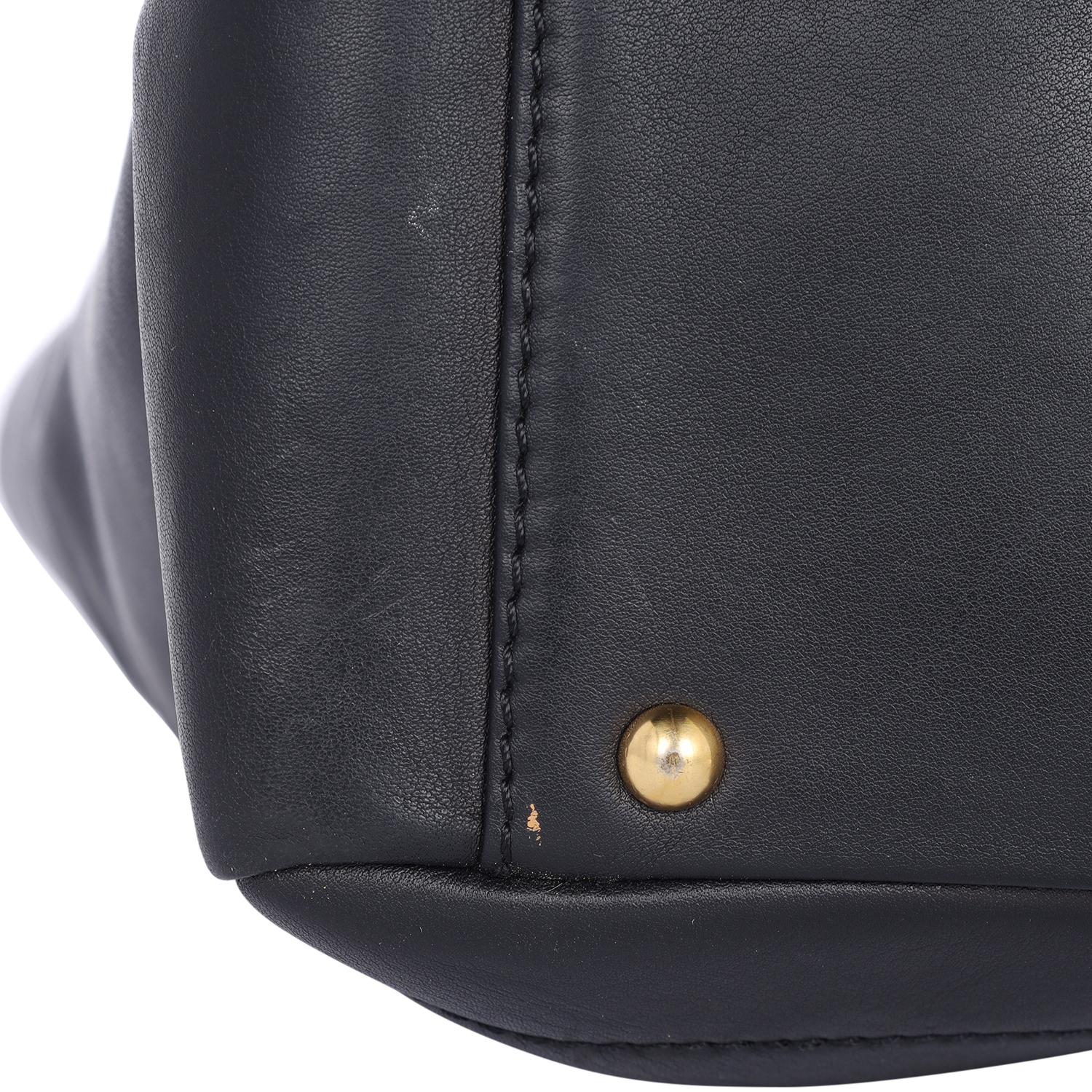 Chanel CC Choco Bar Lambskin Leather Shoulder Bag Black For Sale 10