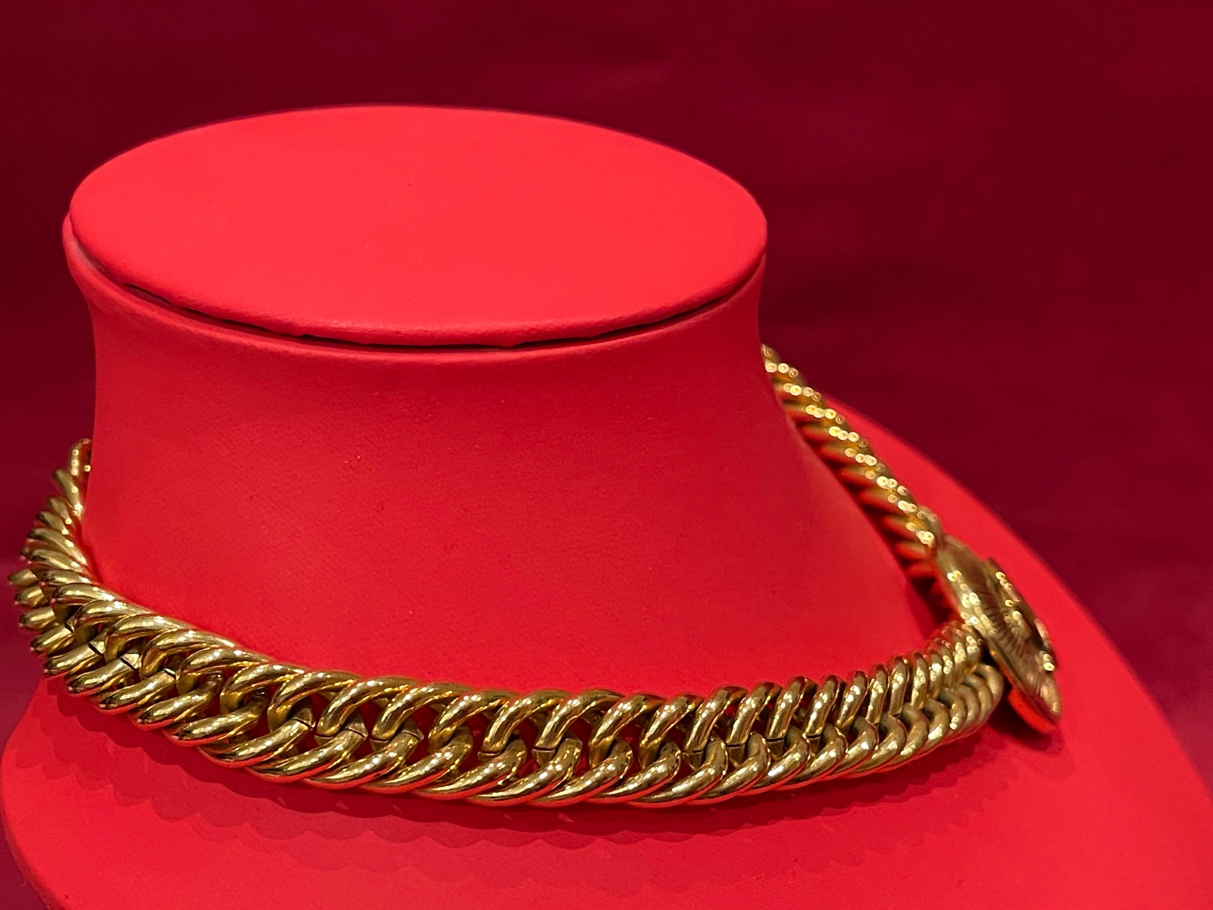 CHANEL - CC Choker Necklace In Good Condition For Sale In Beaune, FR