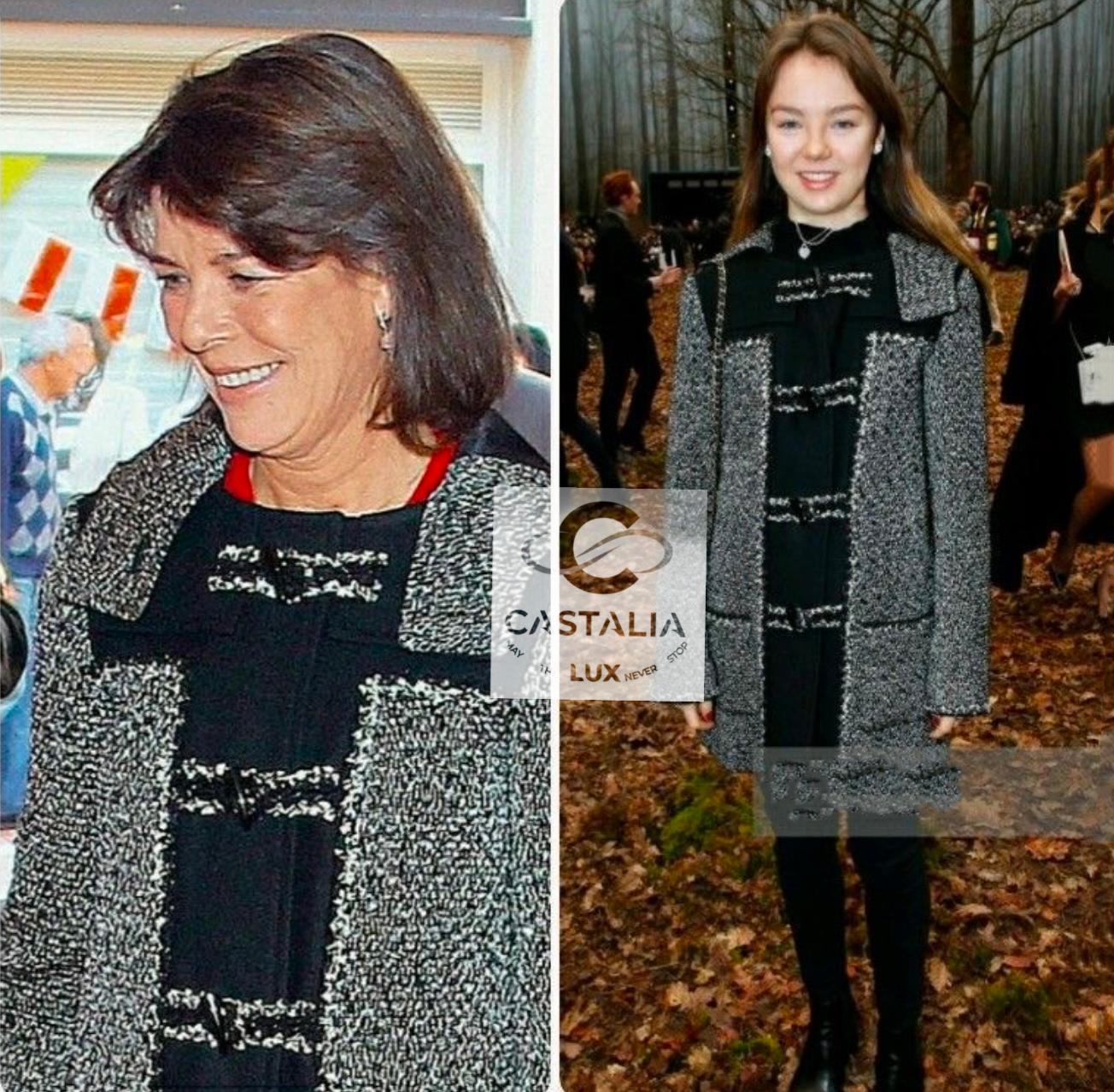 Chanel CC Closures Burgundy Tweed Parka Coat 40 FR In Excellent Condition For Sale In Dubai, AE