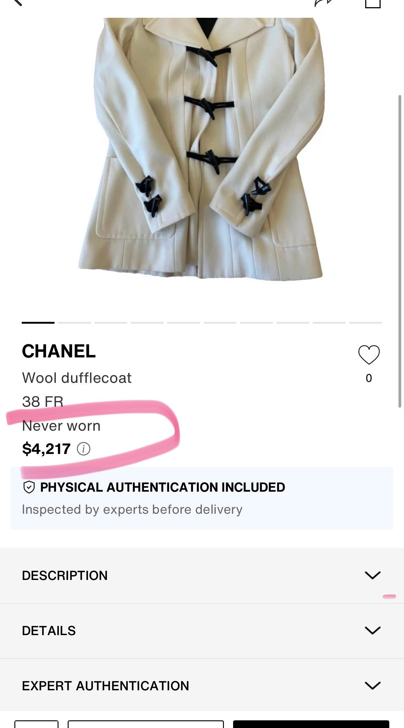 Femenino o masculino Chanel CC Cierres Abrigo Parka Tweed Borgoña 42 FR en venta