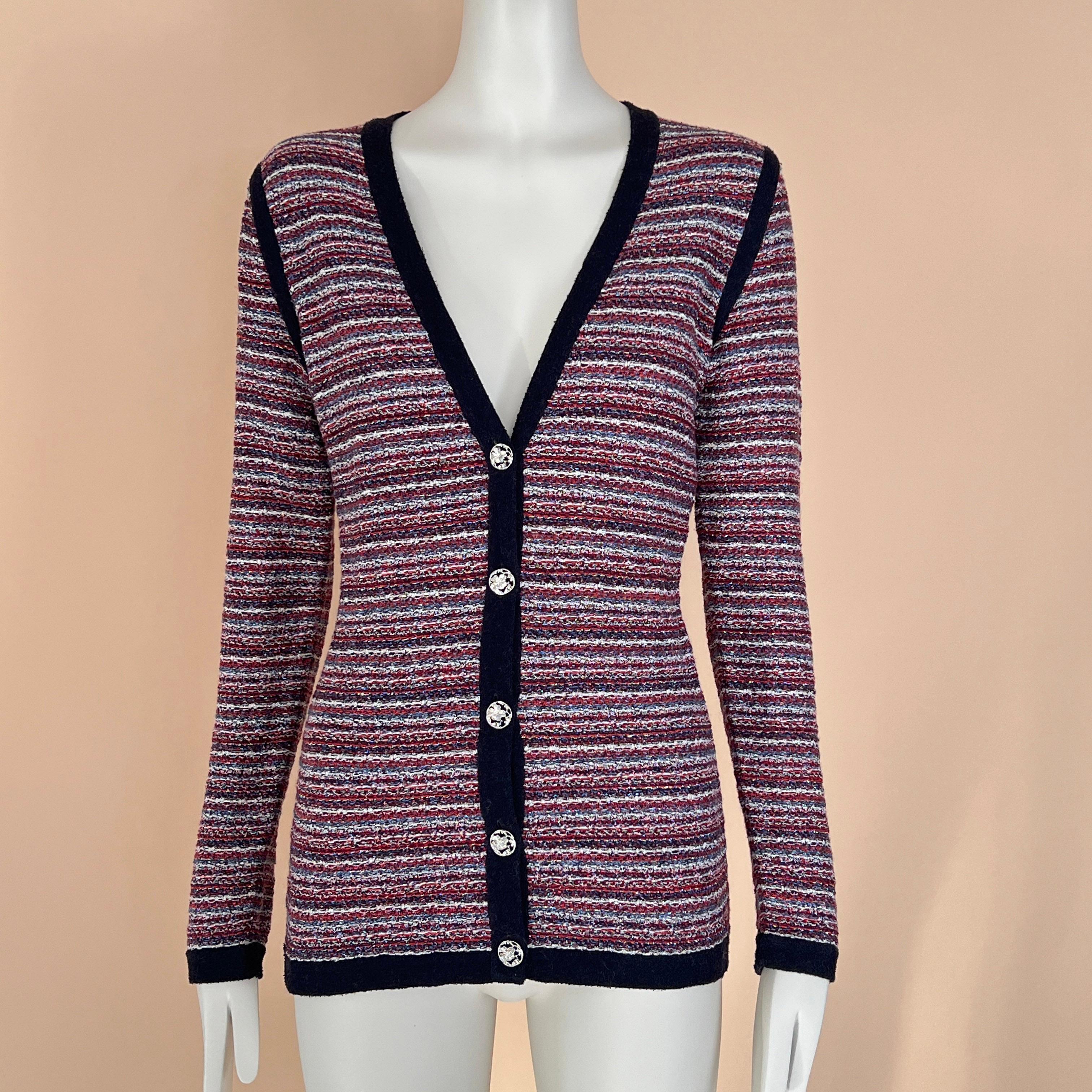 Women's or Men's Chanel CC Clover Buttons Cardigan