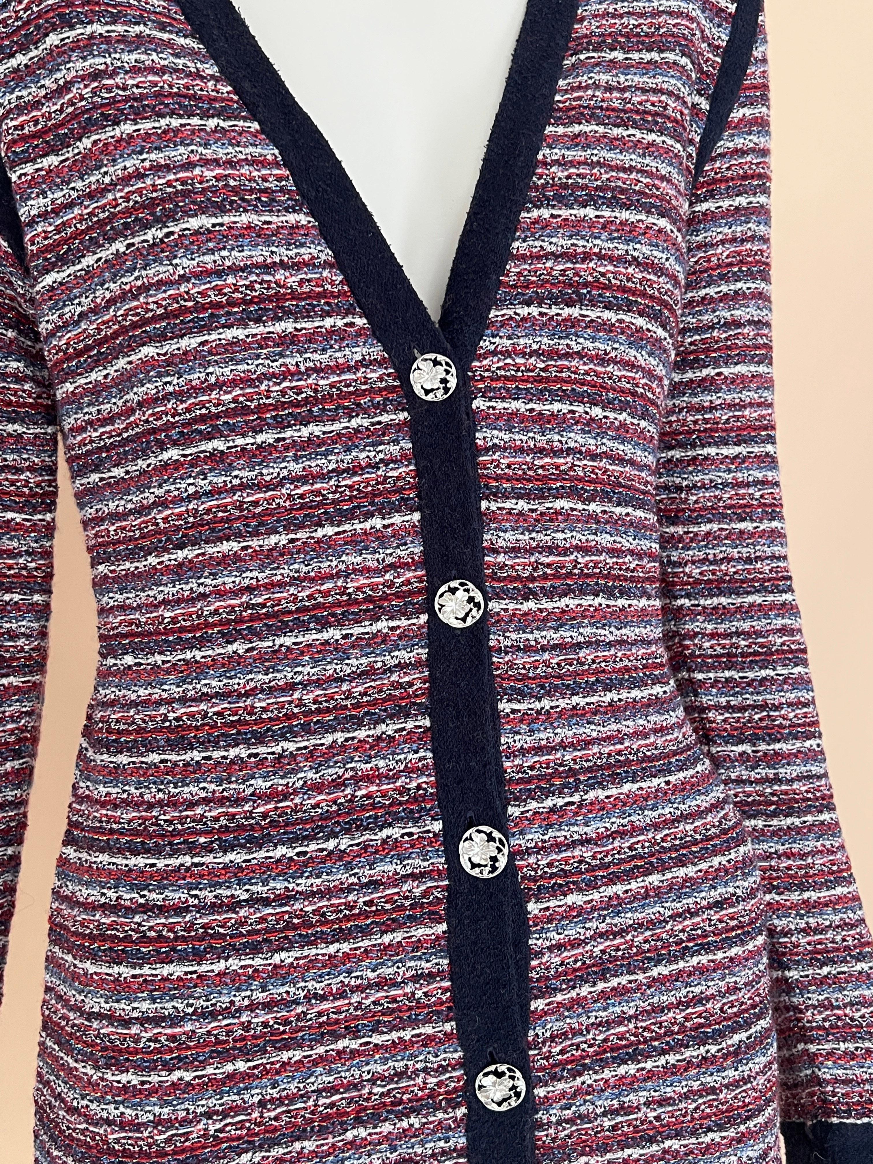 Chanel CC Clover Buttons Cardigan For Sale 1