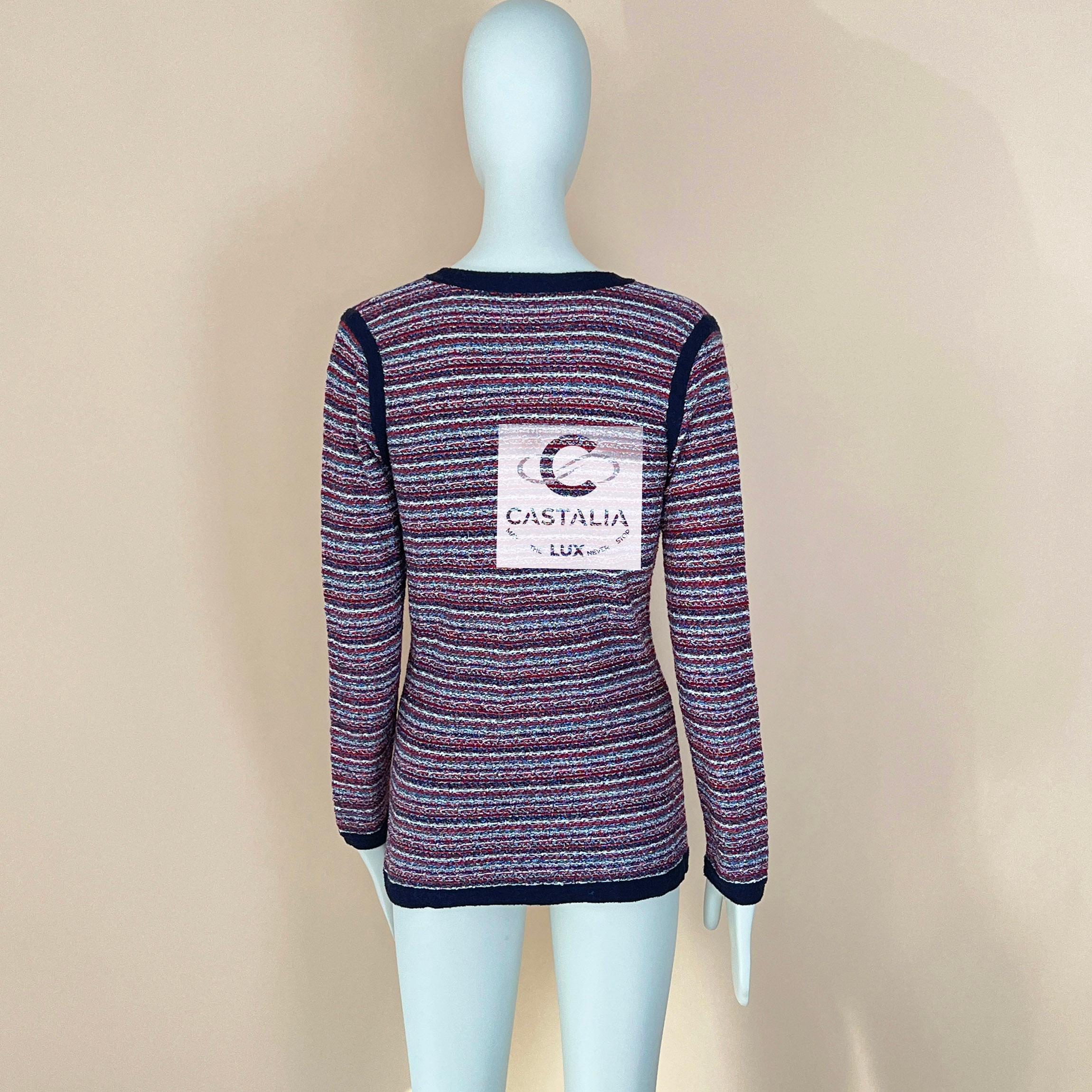 Chanel CC Clover Buttons Shimmering Cardigan 5