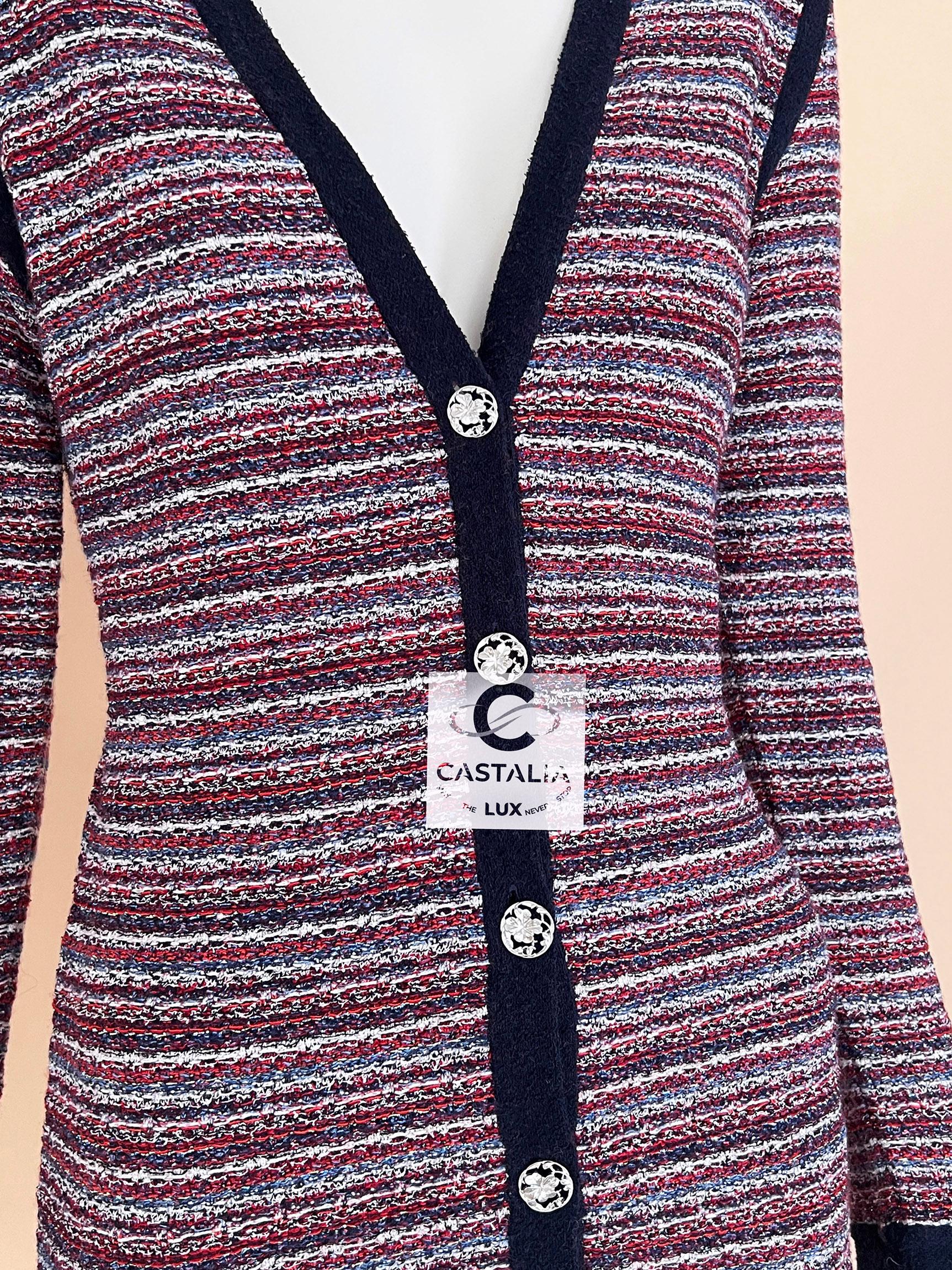 Chanel CC Clover Buttons Shimmering Cardigan 1