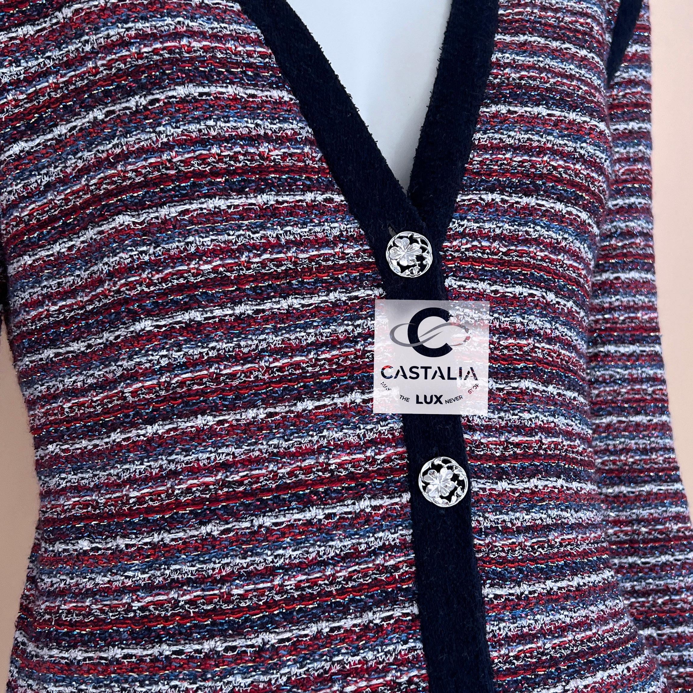 Chanel CC Clover Buttons Shimmering Cardigan 2