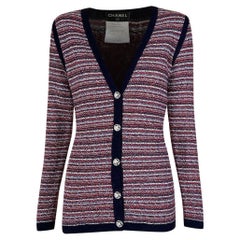 Chanel CC Clover Buttons Shimmering Cardigan