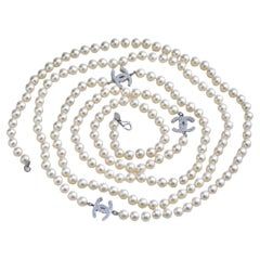 Chanel CC Collection Faux Pearl Necklace