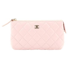 Chanel CC Cosmetic Pouch Quilted Lambskin Small