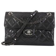 Chanel CC Crave Flap Bag Quilted Glazed Caviar Medium