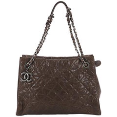 Chanel CC Crave Shoulder Bag Quilted Glazed Caviar Medium