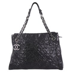 Chanel CC Crave Shoulder Bag Quilted Glazed Caviar Medium