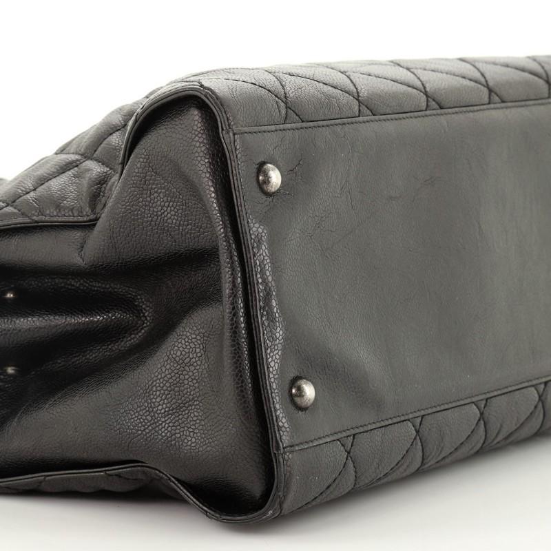 Chanel CC Crave Tote Quilted Glazed Caviar In Good Condition In NY, NY