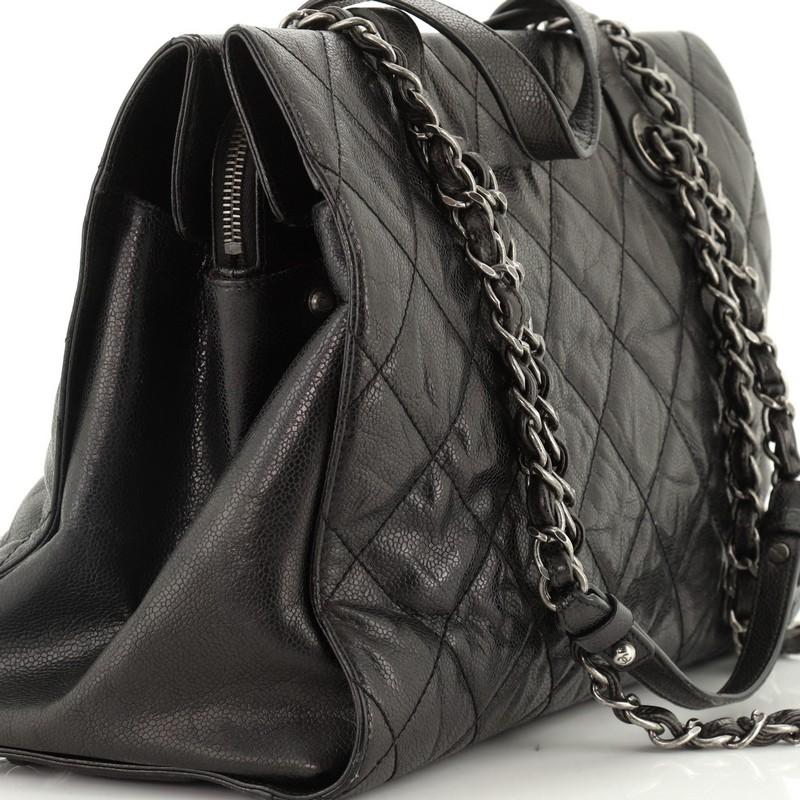 Women's or Men's Chanel CC Crave Tote Quilted Glazed Caviar