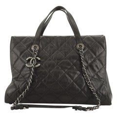 Chanel CC Crave Tote Quilted Glazed Caviar 