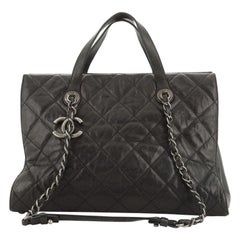 Chanel CC Crave Tote Quilted Glazed Caviar