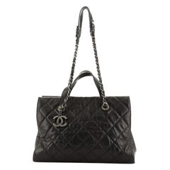 Chanel CC Crave Tote Quilted Glazed Caviar