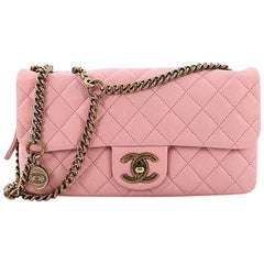 Chanel CC Crown Flap Bag Quilted Leather Small
